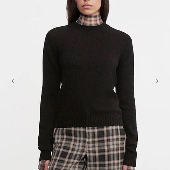 Enza Costa Sweaters - Enza Costa Black 100% Cashmere Long Sleeve Crewneck Sweater Sz Large‎ Winter